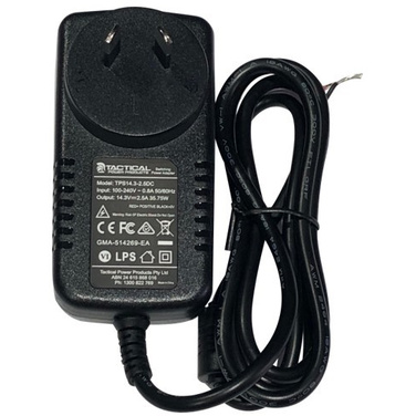 Tactical Power Supply, 14.3V DC, 2.5A, Plug Pack, Required for Hikvision Hybrid Alarm
