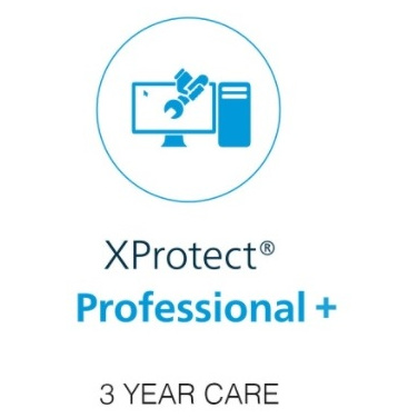 Milestone xProtect Three Year Care Plus Subscription For Professional+ Device License