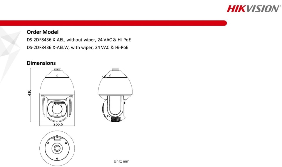 Hikvision DS-2DF8436IX-AELW (With Wiper) 4MP Darkfighter PTZ With 36x Optical Zoom 3