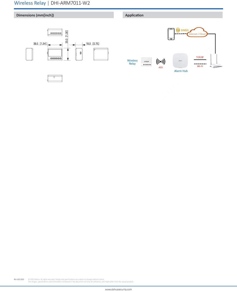 Dahua DHI-ARM7011-W2 Wireless Relay Module 1