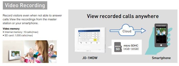 Aiphone JO 7 Video Intercom Kit, WiFi, Vandal Door Station, Surface Mount 2