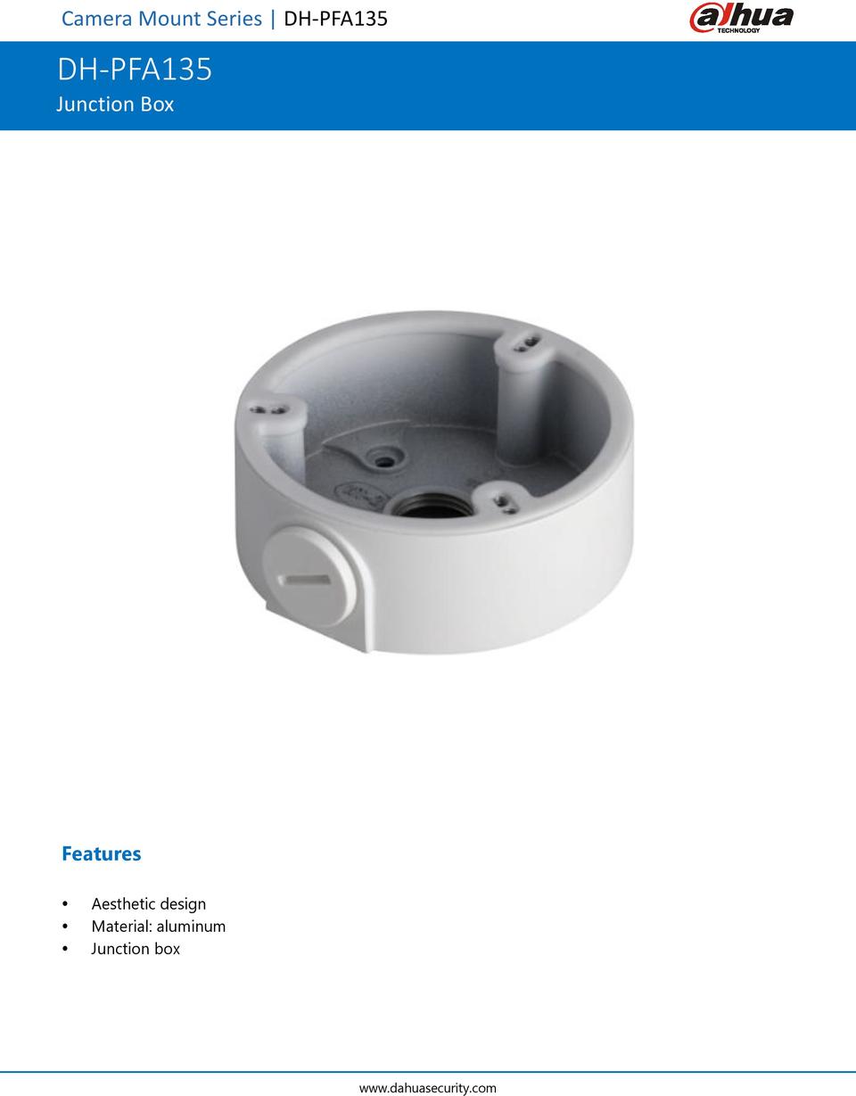 Dahua DH-PFA135 Waterproof Junction Box 0