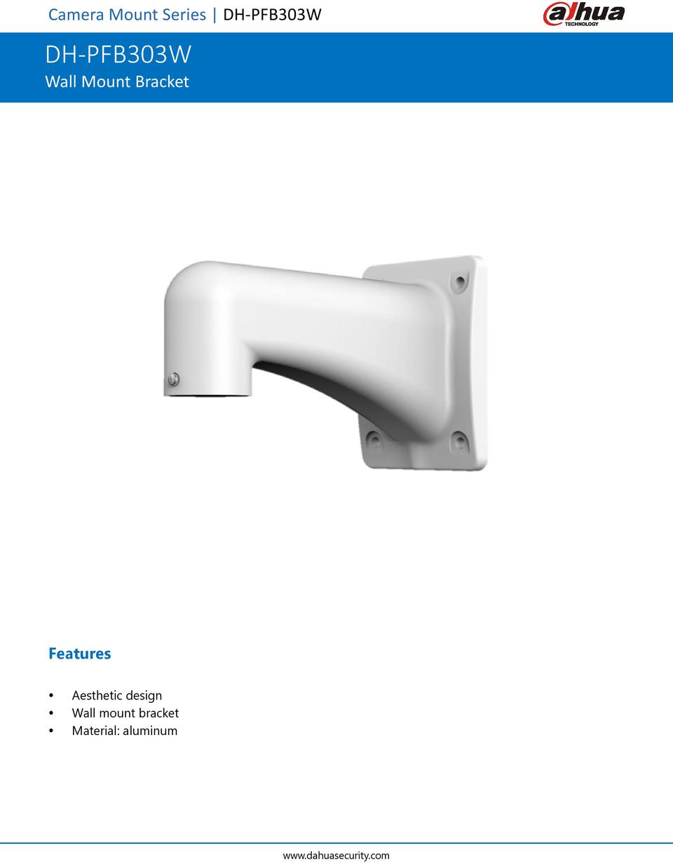 Dahua DH-PFB303W Wall Mount Bracket 0