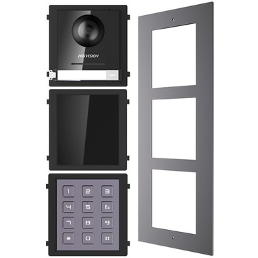 Hikvision 2nd Gen IP Intercom Kit, Door Station, Reader Module, Keypad Module & Surface Gang Box