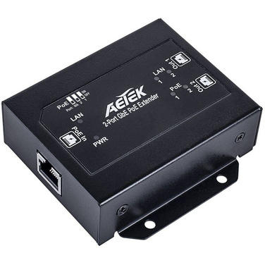 Aetek 2 Port Indoor Passive PoE Extender 2 Port Spillter