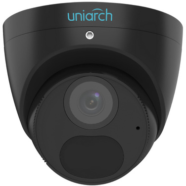 Uniarch IPC-T1E4-AF28K-B 4MP Starlight Turret with Mic & 2.8mm Lens - Black