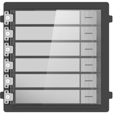 Hikvision DS-KD-KK/S Intercom 6 Button Module Stainless Steel