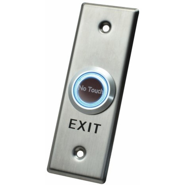 X2 Touchless Exit Button, Stainless Steel - Small, SPDT, 12VDC