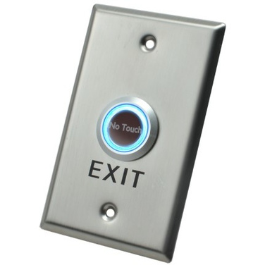 X2 Touchless Exit Button, Stainless Steel - Large, SPDT, 12VDC