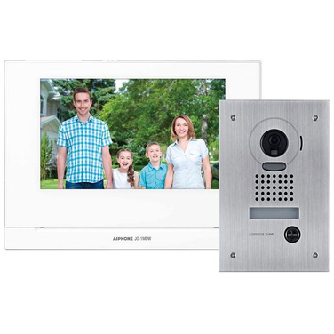 Aiphone JO 7 Video Intercom Kit, WiFi, Vandal Door Station, Flush Mount